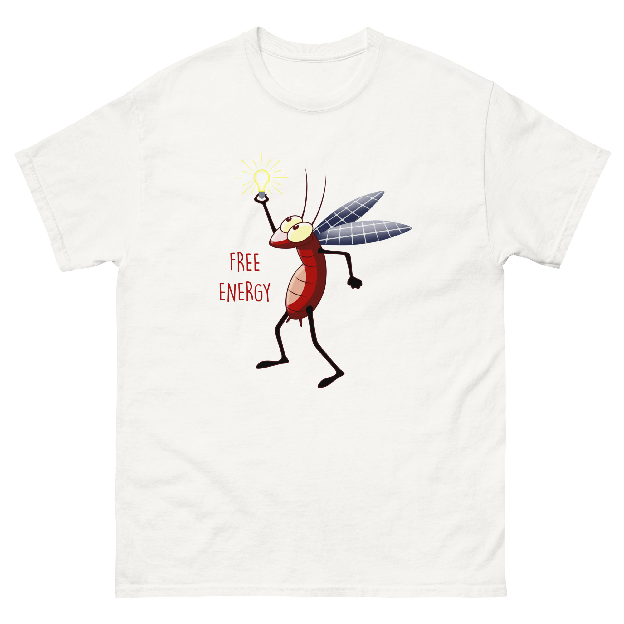 unisex-classic-tee-white-front-698c56f3242fb.jpg Photovoltaic Cucaracha Unisex classic tee - Image 1