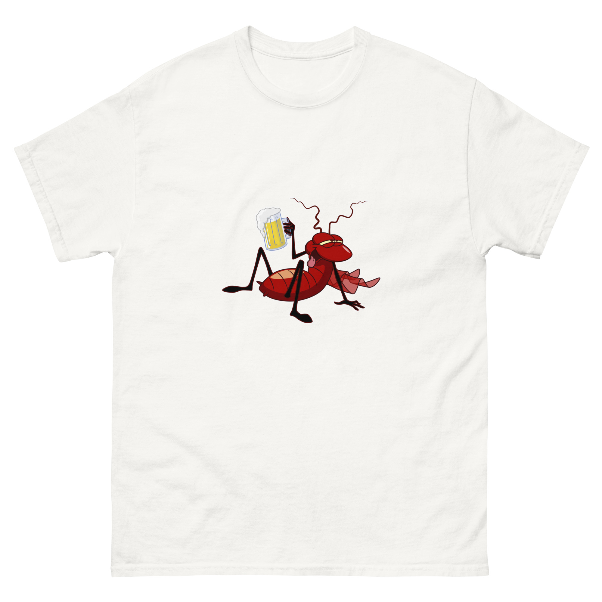 unisex-classic-tee-white-front-698c6511486ba.jpg Drunk Cucaracha Unisex classic tee - Image 1