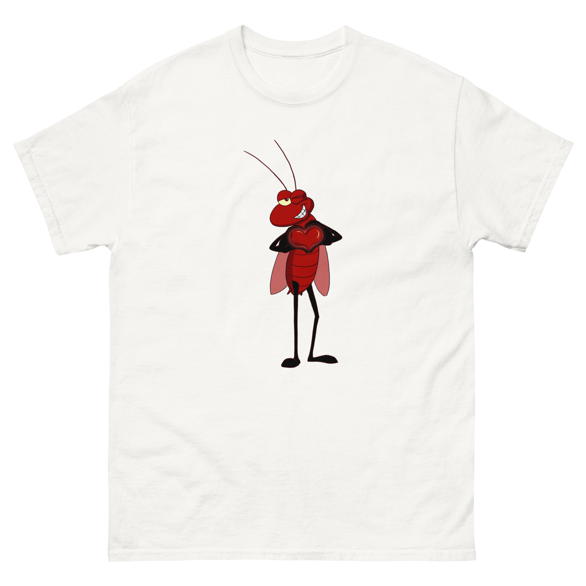 unisex-classic-tee-white-front-698c6b1ad0cbb.jpg Saint Valentine Cucaracha Unisex classic tee - Image 1