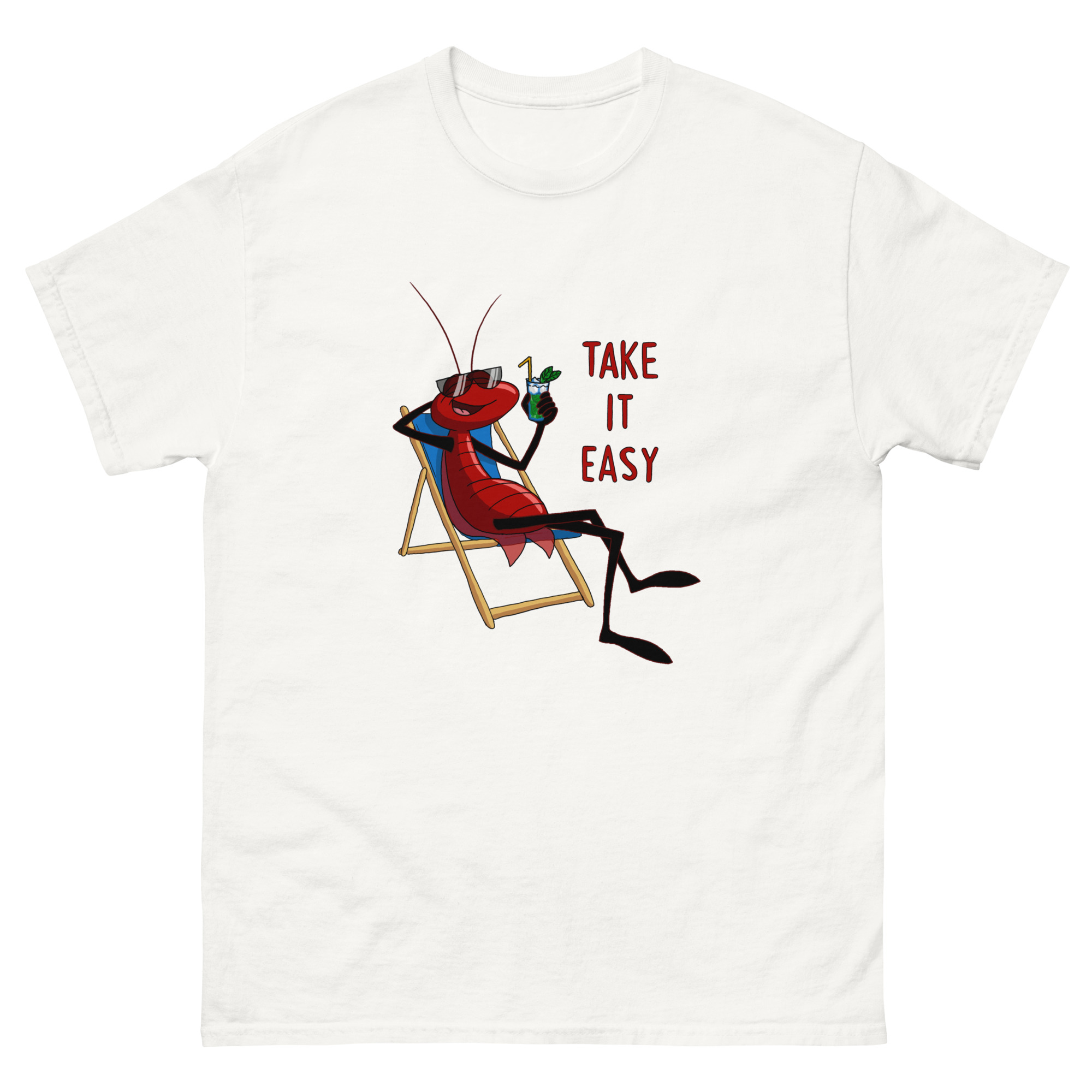 unisex-classic-tee-white-front-698c6c0377072.jpg Relaxed Cucaracha Unisex classic tee - Image 1