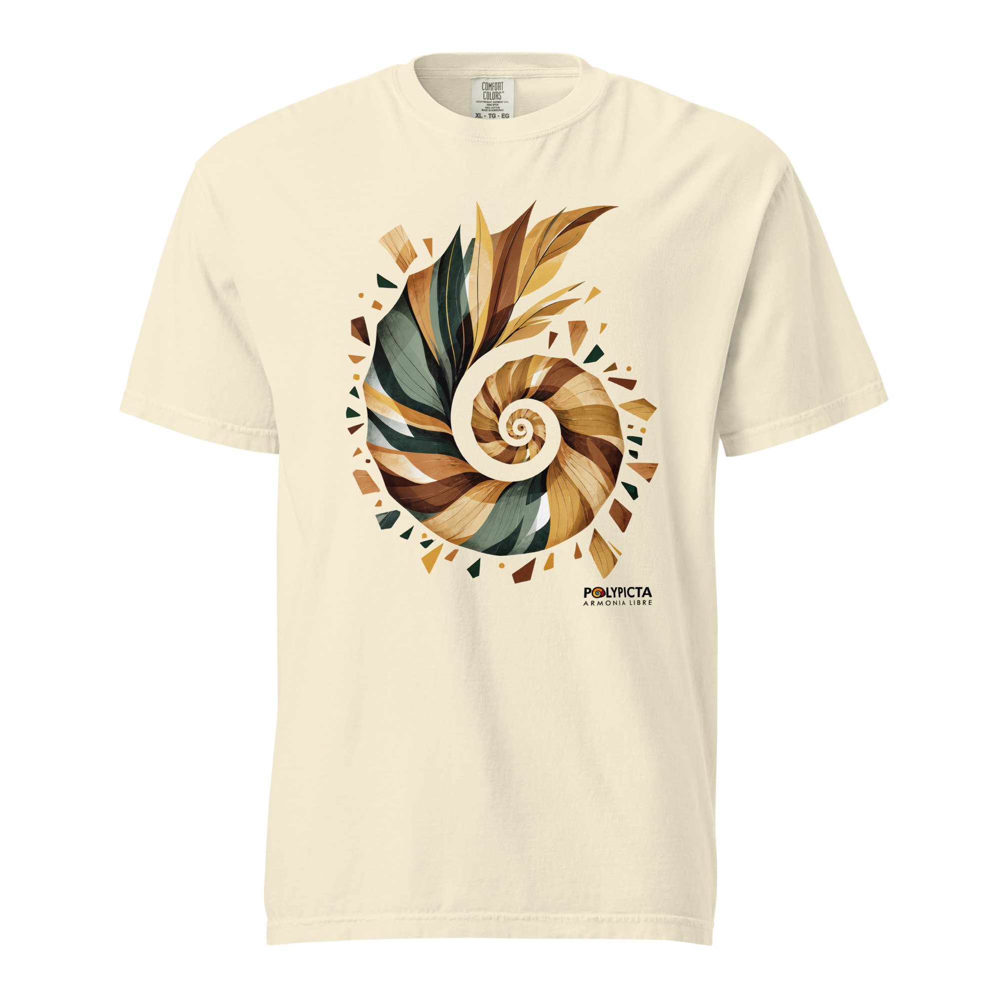 unisex-garment-dyed-heavyweight-t-shirt-ivory-front-69aaeb4280c11.jpg Viñales Veins | Limited Edition Artist Series Heavyweight Tee - Image 1